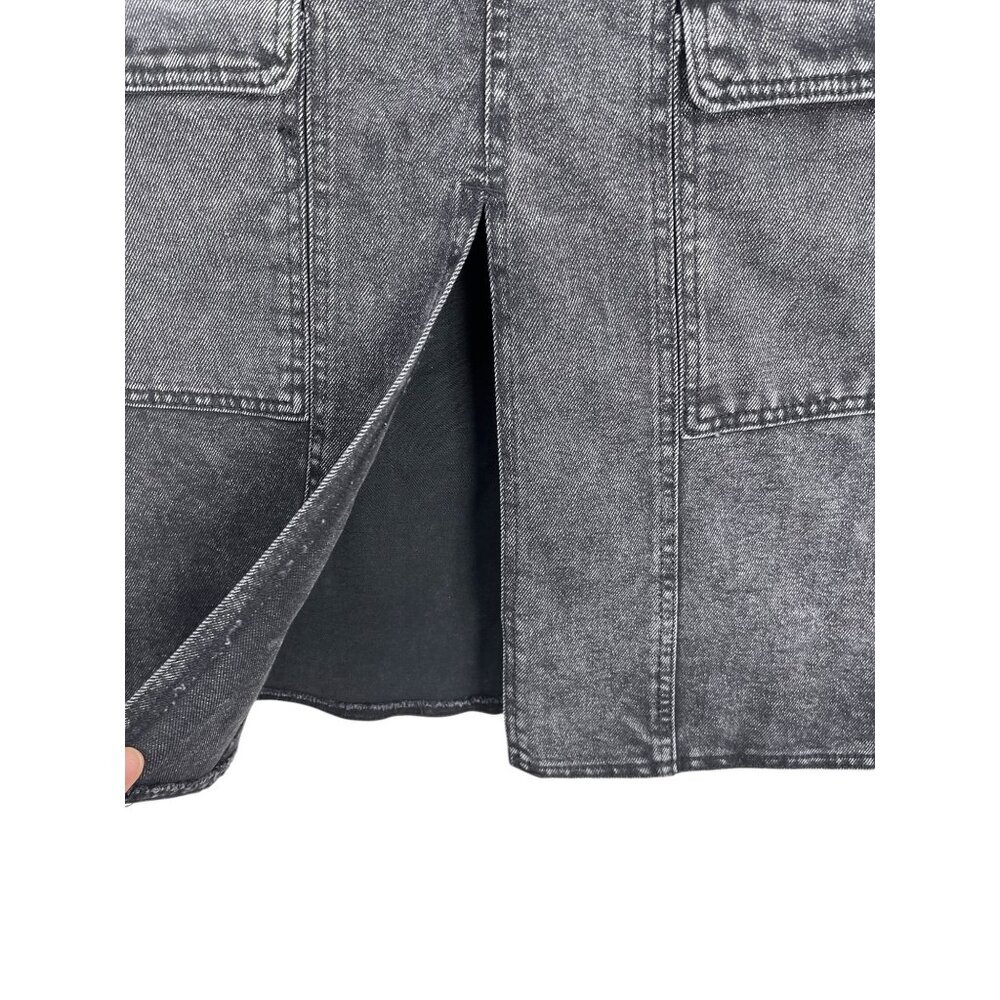 Sincerely Jules Vintage inspired Denim cargo midi skirt grunge sz 30 - Picture 7 of 8